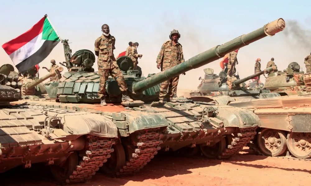 Military tanks occupied by armed forces in Sudan (Courtesy photo)