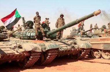 Military tanks occupied by armed forces in Sudan (Courtesy photo)